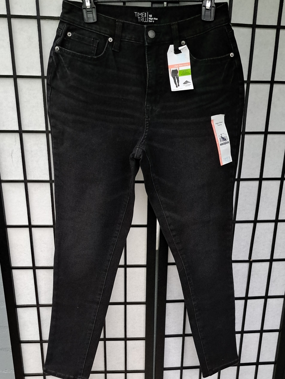 Time and Tru Black High-Rise Skinny Jeans